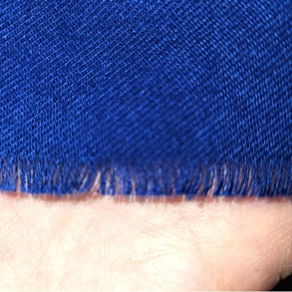 Echo Italian Made Large Royal Blue Scarf/Wrap 78'X28" - Picture 3 of 4